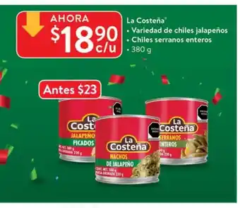 Walmart La Costeña 380g oferta
