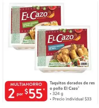 Taquitos dorados de res o pollo El Cazo 324g
