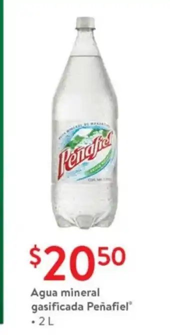 Walmart Agua Mineral Gasificada Peñafiel 2L oferta