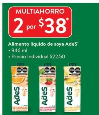 Alimento Liquido de Soya AdeS 946ml