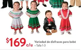 Walmart Variedad de disfraces para bebe - Talla 1-3 oferta