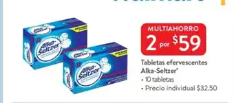 Walmart Tabletas efervescentes Alka-Seltzer 10 tabletas oferta