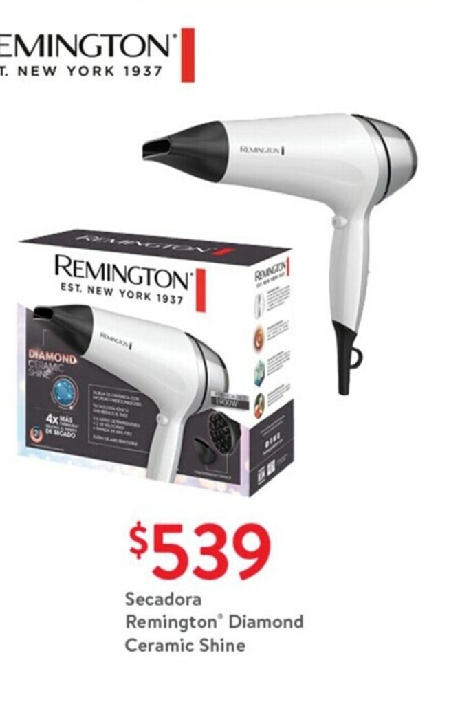 Secadora remington diamond online ceramic shine