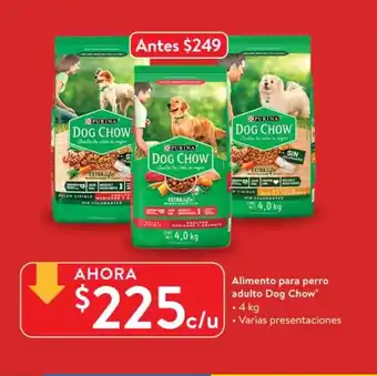 Walmart Alimento para perro Adulto Dog Chow 4kg oferta