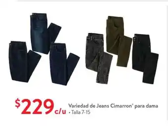 Variedad de Jeans Cimarron para dama