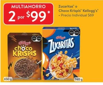 Walmart Zucaritas o Choco Krispis Kellogg's oferta