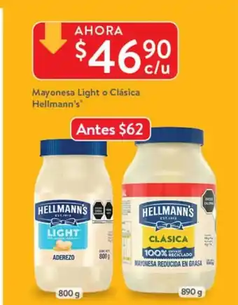 Walmart Mayonesa Light o Clasica Hellmann's oferta