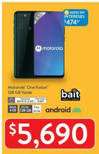 Walmart Motorola One Fusion 128 GB Verde oferta
