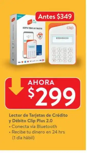 Lector de Tarjetas de Credito y Debito Clip Plus 2.0