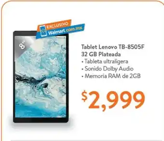 Tablet Lenovo TB-8505F 32 GB Plateada