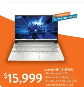 Walmart Laptop HP 15-EF1013 oferta
