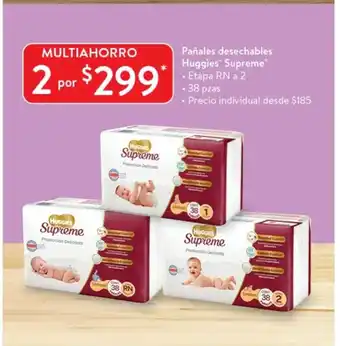 Pañales desechables Huggies Supreme