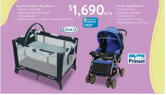 Cuna/Corral Pack'n Play Graco / Carriola Napoli Prinsel