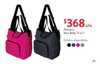 Walmart Pañalera New Baby 5 en 1 oferta