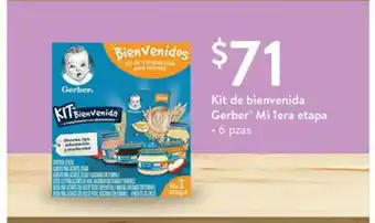 Walmart Kit de Bienvenida Gerber Mi 1era etapa oferta