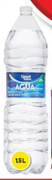 Bodega Aurrerá Great Value Agua 1.5L oferta