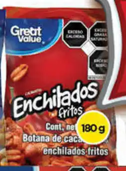 Bodega Aurrerá Great Value Enchilados Fritos 180g oferta