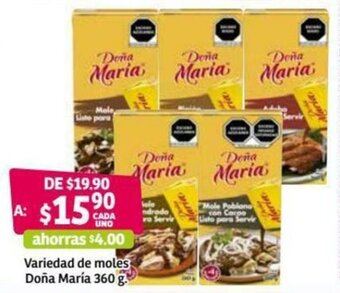 Variedad de Moles Doña María 360g