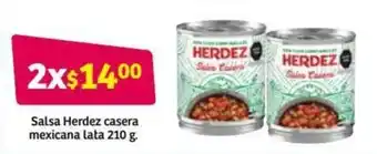 Soriana Híper Salsa Herdez Casera Mexicana Lata 210g oferta