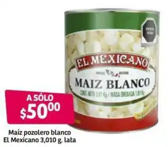 Soriana Híper Maíz Pozolero Blanco el Mexicano 3,010g lata oferta