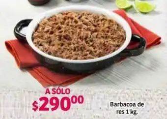 Soriana Híper Barbacoa de res 1kg oferta