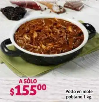 Soriana Híper Pollo ren Mole Poblano 1kg oferta