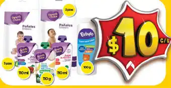 Bodega Aurrerá Pañales Diapers 3pzas, T10ml, T10g, T10ml, oferta