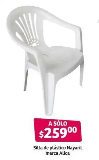 Soriana Híper Silla de Plástico Nayarit Marca Alica oferta