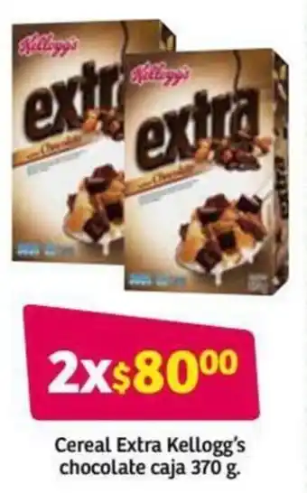 Soriana Híper Cereal Extra Kellogg's Chocolate caja 370g oferta