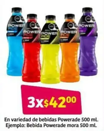 En Variedad de Bebidas Powerade 500ml