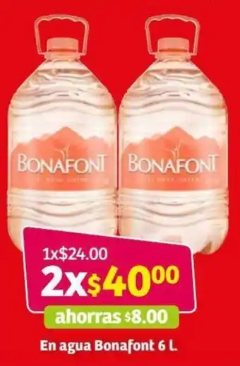 Soriana Híper En Agua Bonafont 6L oferta