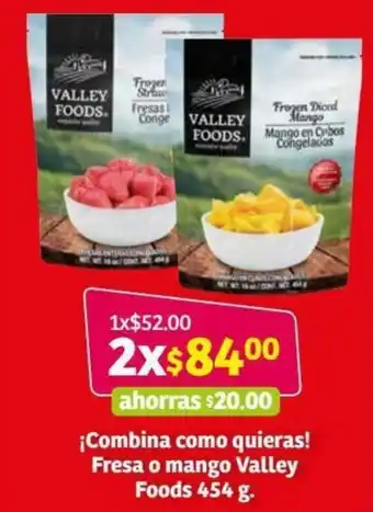 Soriana Híper Combina Como Quieras Fresa o Mango Valley Foods 454g oferta