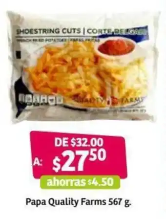 Soriana Híper Papa Quality Farms 567g oferta