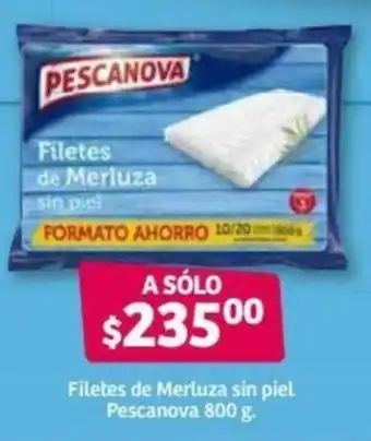Filetes de Merluza sin piel Pescanova 800g