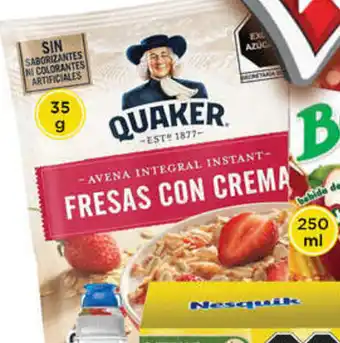Bodega Aurrerá Quaker Fresas con Crema 35g oferta