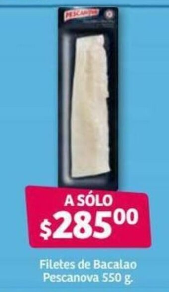Soriana Híper Filetes de Bacalao Pescanova 550g oferta