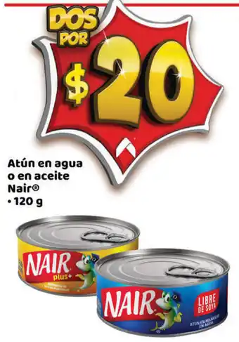 Bodega Aurrerá Atún en Agua o en Aceite Nair 120g oferta