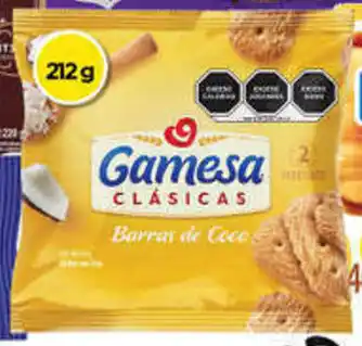 Gamesa Clásicas Barras de Coco 212g