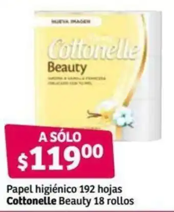 Papel Higiénico 192 hojas Cottonelle Beauty 18 rollos
