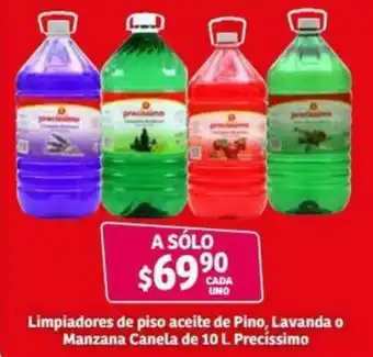 Soriana Híper Limpiadores de Piso Aceite de Pino, Lavanda o Manzana Canela de 10L Precíssimo oferta