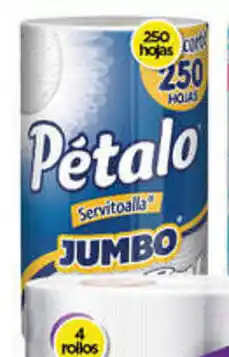 Bodega Aurrerá Pétalo Jumbo 250 Hojas oferta