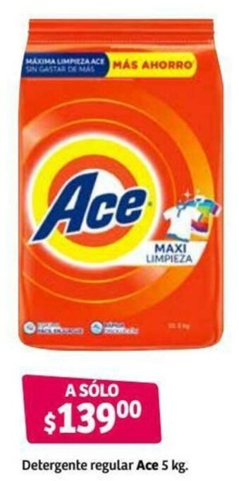 Soriana Híper Detergente Regular Ace 5kg oferta