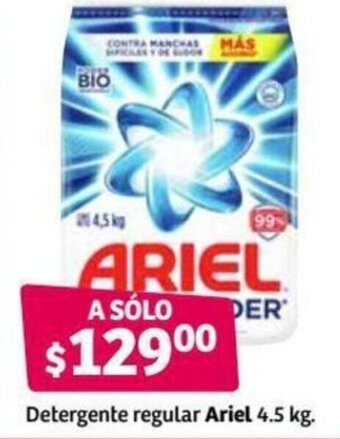 Soriana Híper Detergente Regular Ariel 4,5kg oferta