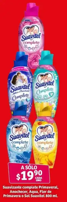 Soriana Híper Suavizante Complete Primaveral, Anochecer, Agua, Flor de Primavera o Sol Suavitel 800ml oferta