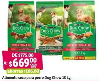 Soriana Híper Alimento Seco para Perro Dog Chow 15kg oferta