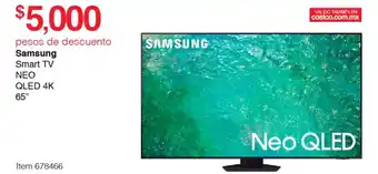 Costco Samsung Smart TV NEO QLED 4K 65" oferta