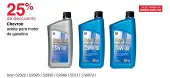 Costco Chevron aceite para motor de gasolina oferta
