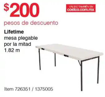Lifetime mesa plegable por la mitad 1.82 m