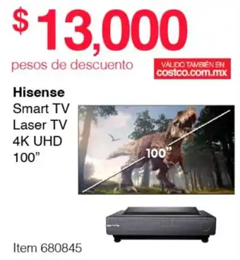 Costco Hisense Smart TV 4K UHD 100" oferta