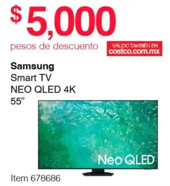 Costco Samsung Smart TV NEO QLED 4K 55" oferta